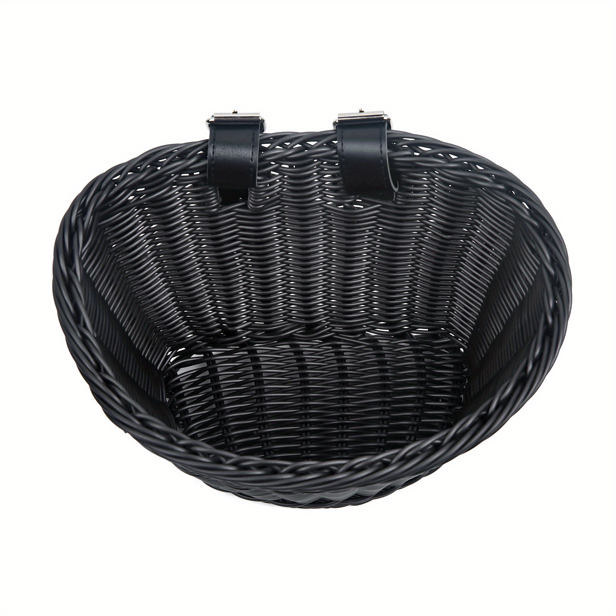 Black wicker bicycle basket new arrivals