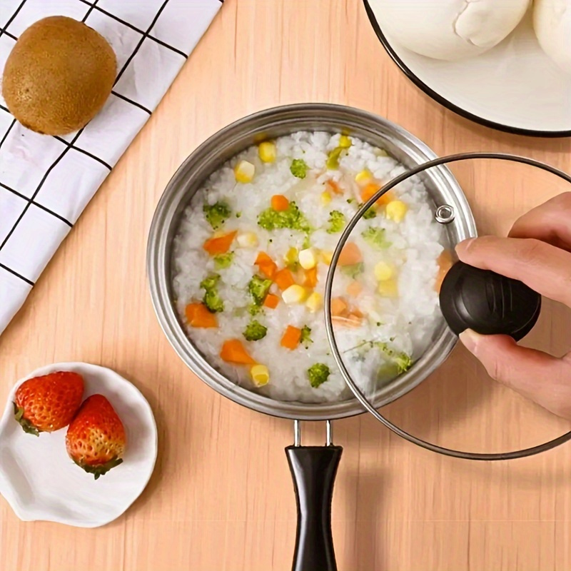 Stainless Steel Hot Milk Pot Cooking Noodle Small Pot Gas - Temu
