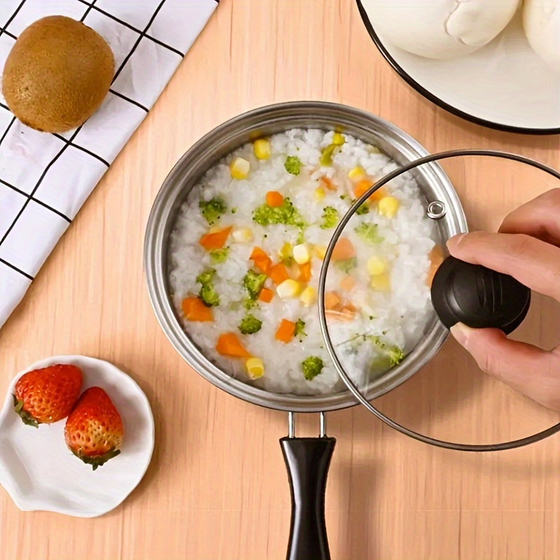 Stainless Steel Hot Milk Pot, Cooking Noodle Small Pot, Gas Electromagnetic  Stove Universal, Make Your Kitchen Safer! M9195