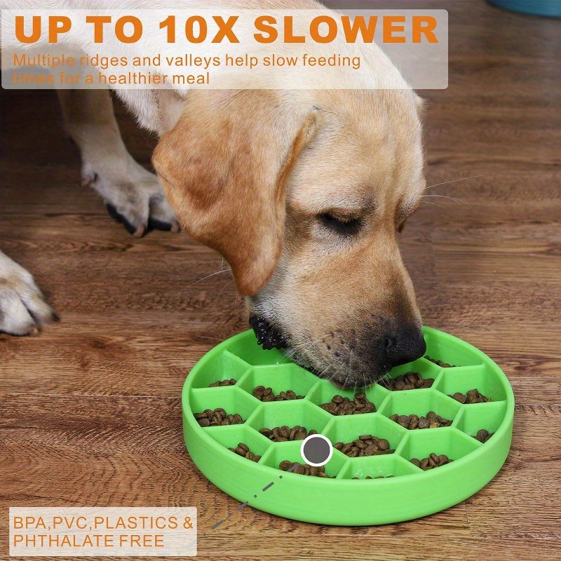 Slow Feeder Dog Bowls Anti-Chocking Slower Feeding Puzzle Bowl