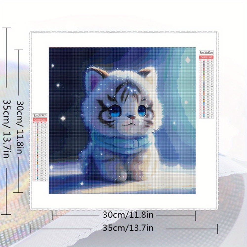 Huacan Diamond Painting Kits - DIY 5D Cat Tiger Full Square Drill