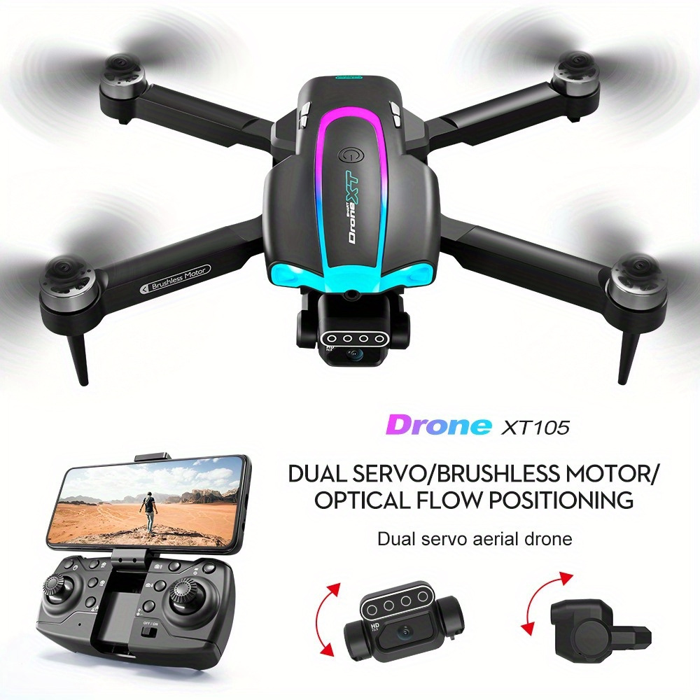 Dron con cámara 1080P HD FPV Drone plegable para principiantes y niños,  cuadricóptero con control de gestos de voz con estuche de transporte