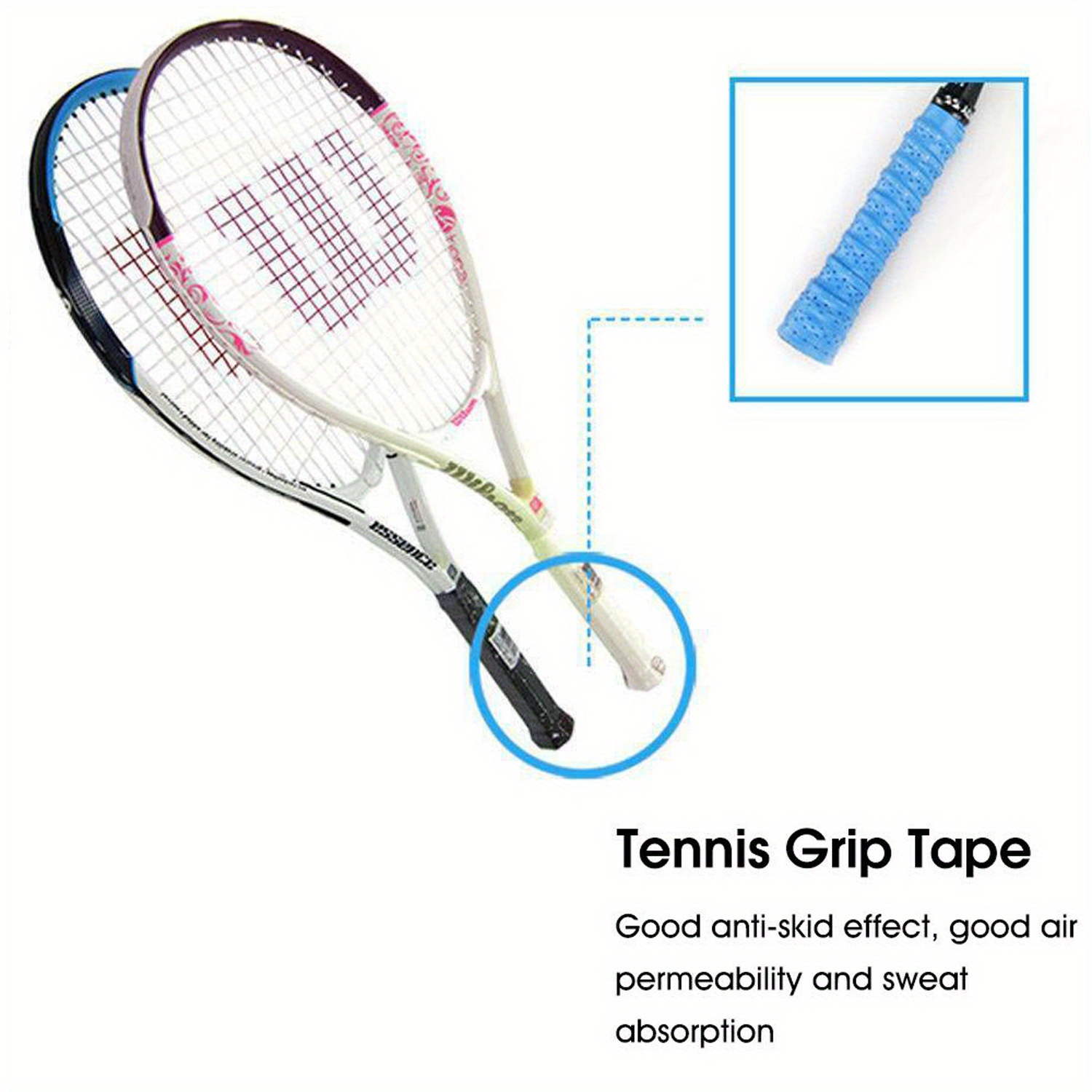 Super Absorbent Anti-slip Racket Grip For Tennis, Badminton, And Pickleball  - Enhance Your Grip And Control On The Court - Temu Hungary