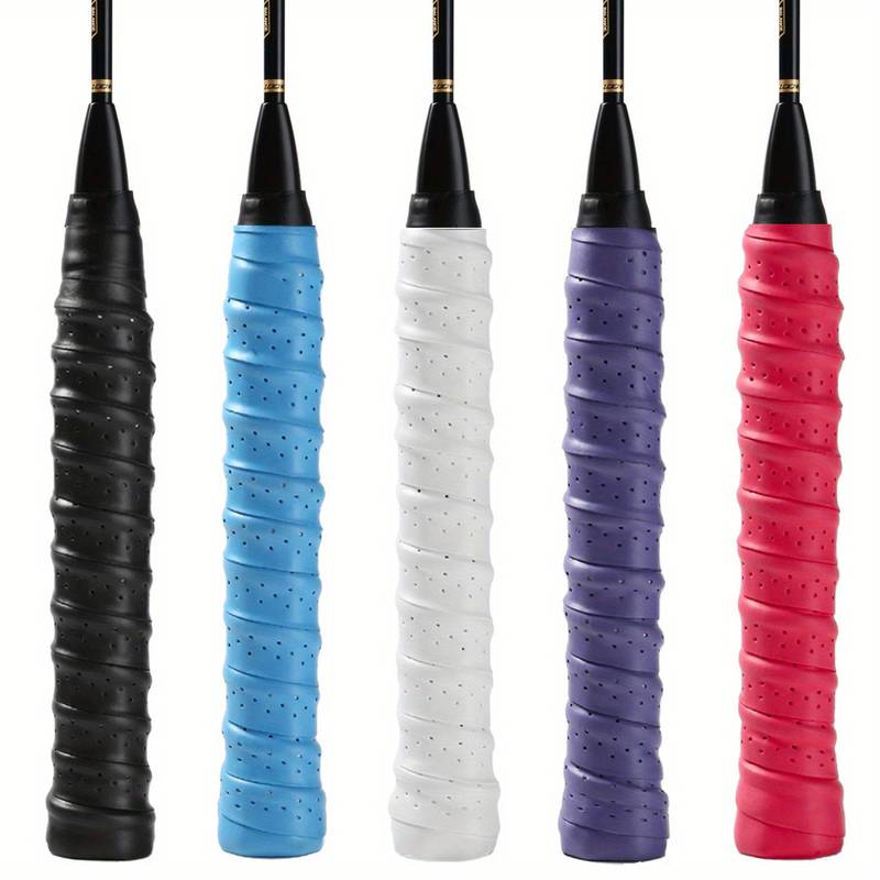 Lot De 4 Grips Antidérapants Pour Raquettes - Tennis, Badminton, Squash - 110 Cm, Couleurs Assorties