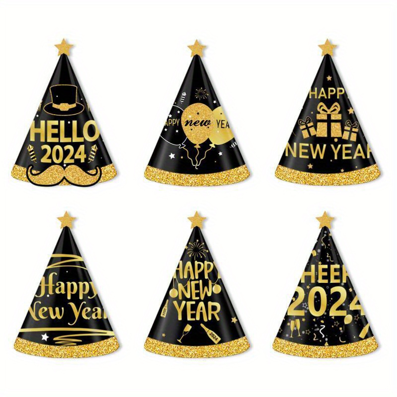 Totority 18 Pcs Accessoires Photo Du Nouvel An Chapeau De Réveillon 2023  Chapeaux De Fête Du Nouvel An Bonne Année Bandeaux Bonne Année Chapeaux De