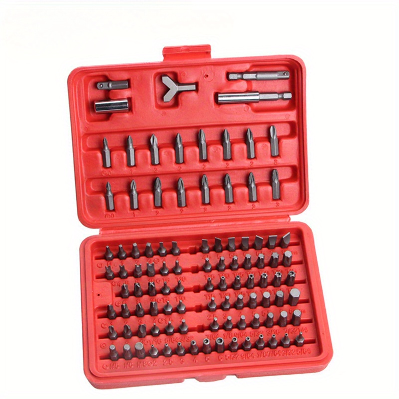 100 Safety Drill Set Cr v Steel Adapter Cross Recessed - Temu