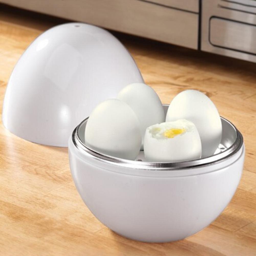 Egg Steamer Egg Boiler, Pratico Uovoiera A Capacità Di 4 Uova A Forma Di  Uovo Semplice Bianco Per Microonde Per La Colazione - Temu Italy