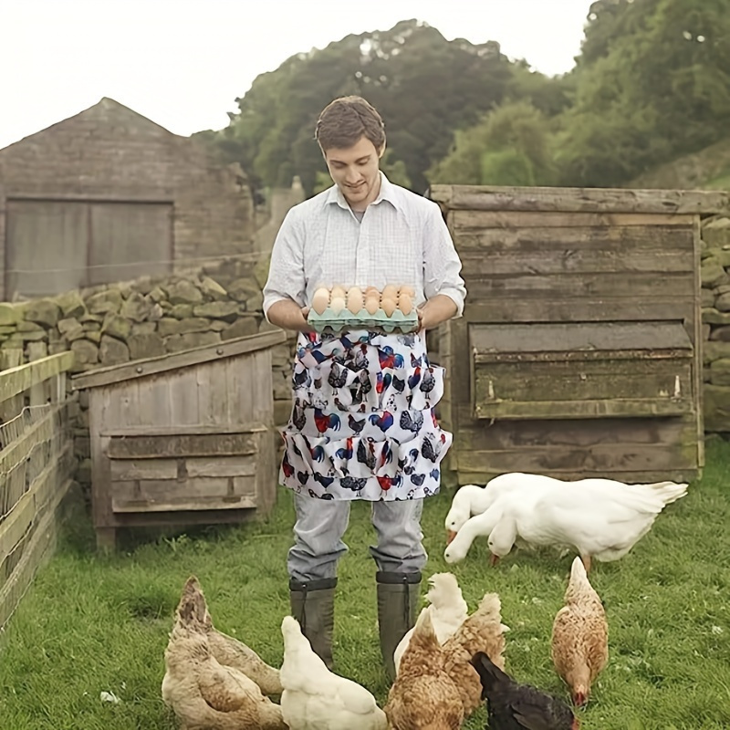 Egg Collecting Apron Chicken Farm Work Aprons Carrying Duck - Temu
