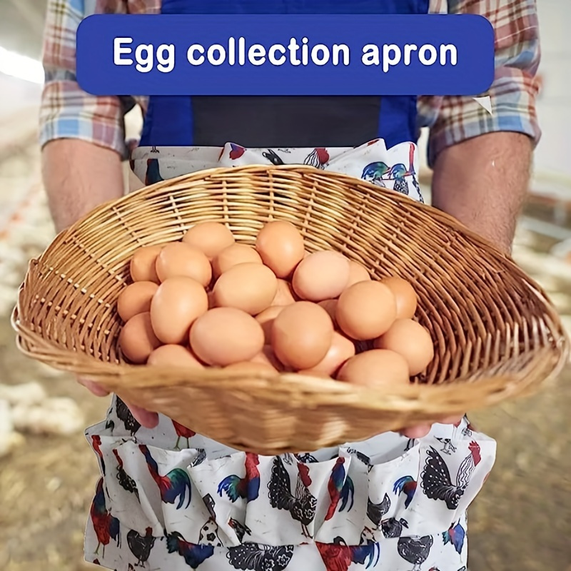 Eggs Collecting Apron Egg Holding Apron Deep Pocket Holder for Collecting  Holding Storing Eggs