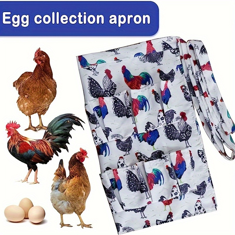 Pet Enjoy 10/12 Pockets Eggs Collecting Gathering Holding Apron for Chicken  Hense Duck Goose Eggs,Housewife Farmhouse Kitchen Home Workwear,Egg  Collecting Apron 