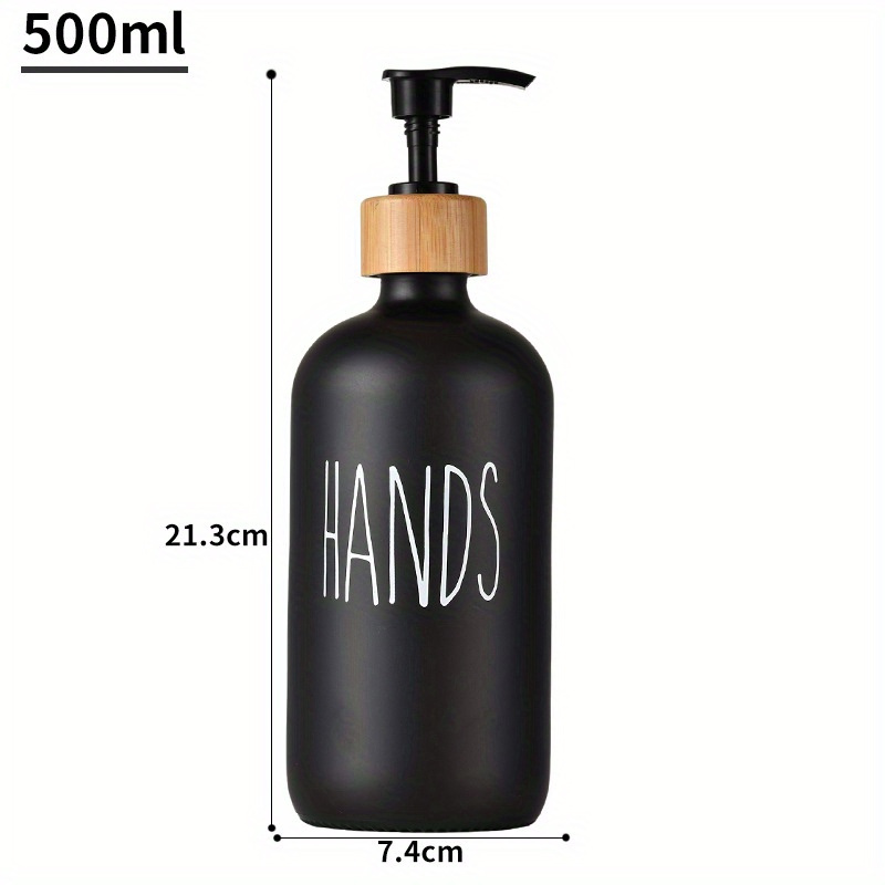 Plastic Soap Dispenser Set, Contains Hand Soap Dispenser and Dish