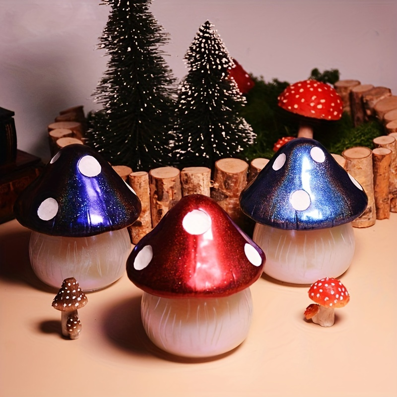  2pcs Christmas silicone mold- Mushroom Mold For