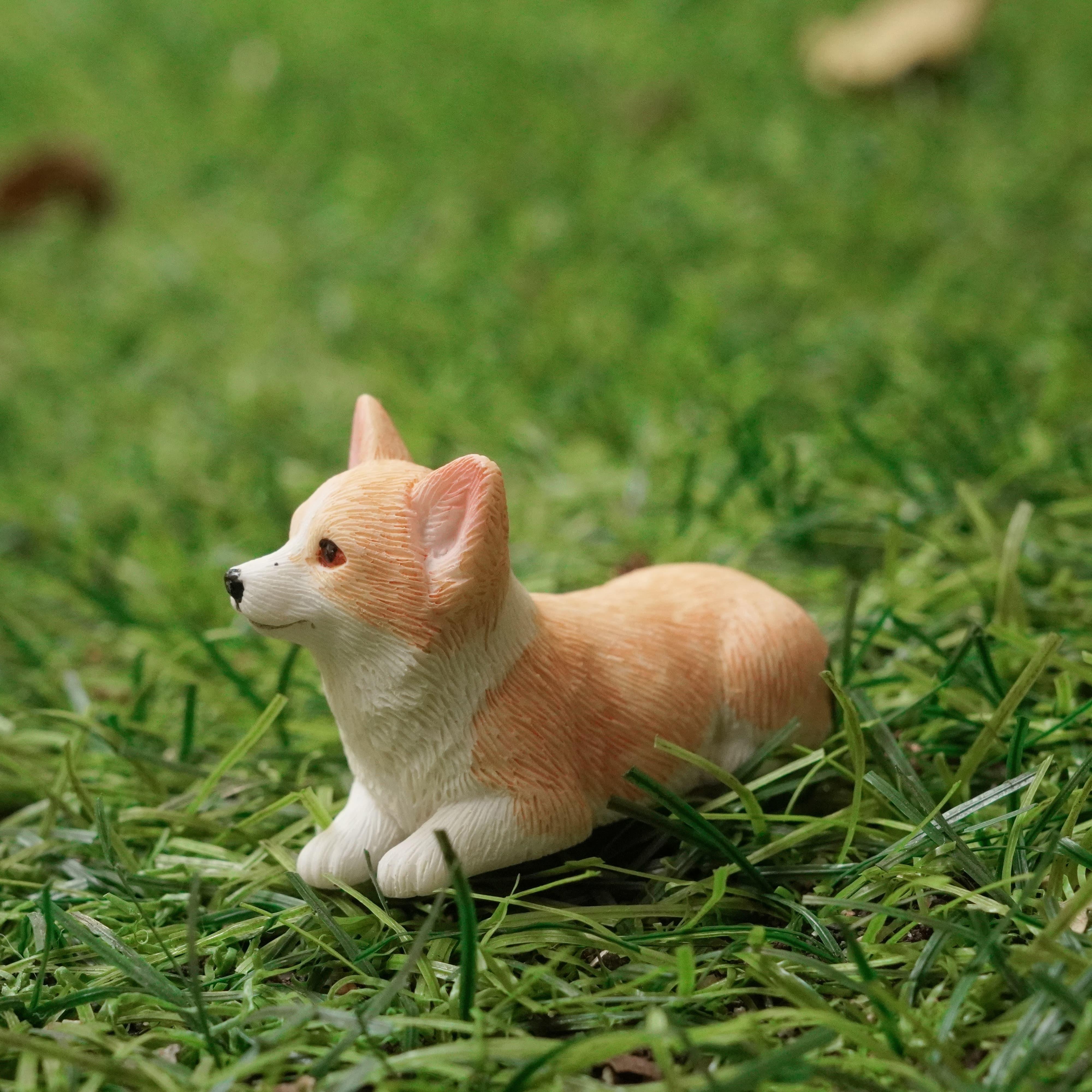 Statue deco,décoration de voiture de luxe, chien noding pour