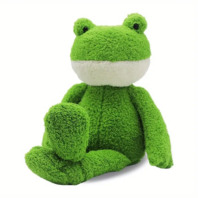 Green Frog Plush Toy Soft Long Legged
