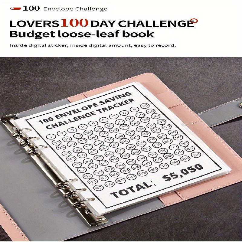 100 Enveloppe Challenge100-day Économiser de l'argent Enveloppe