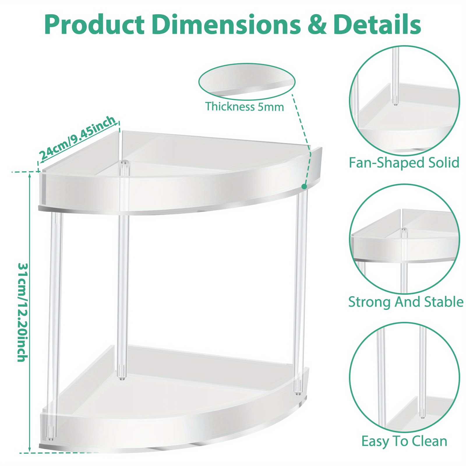 Acrylic Corner Shelf