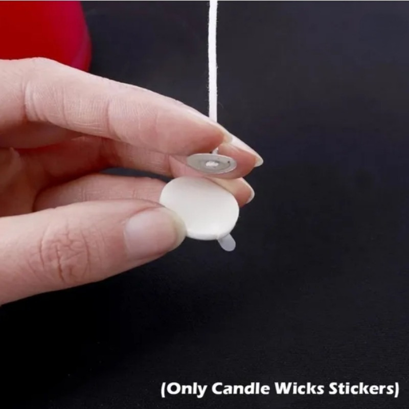 60 Sheets 400pcs Wicks for Candlemaking Adhesive Dot Stiker Adhesive Foam Sticker Wax Core