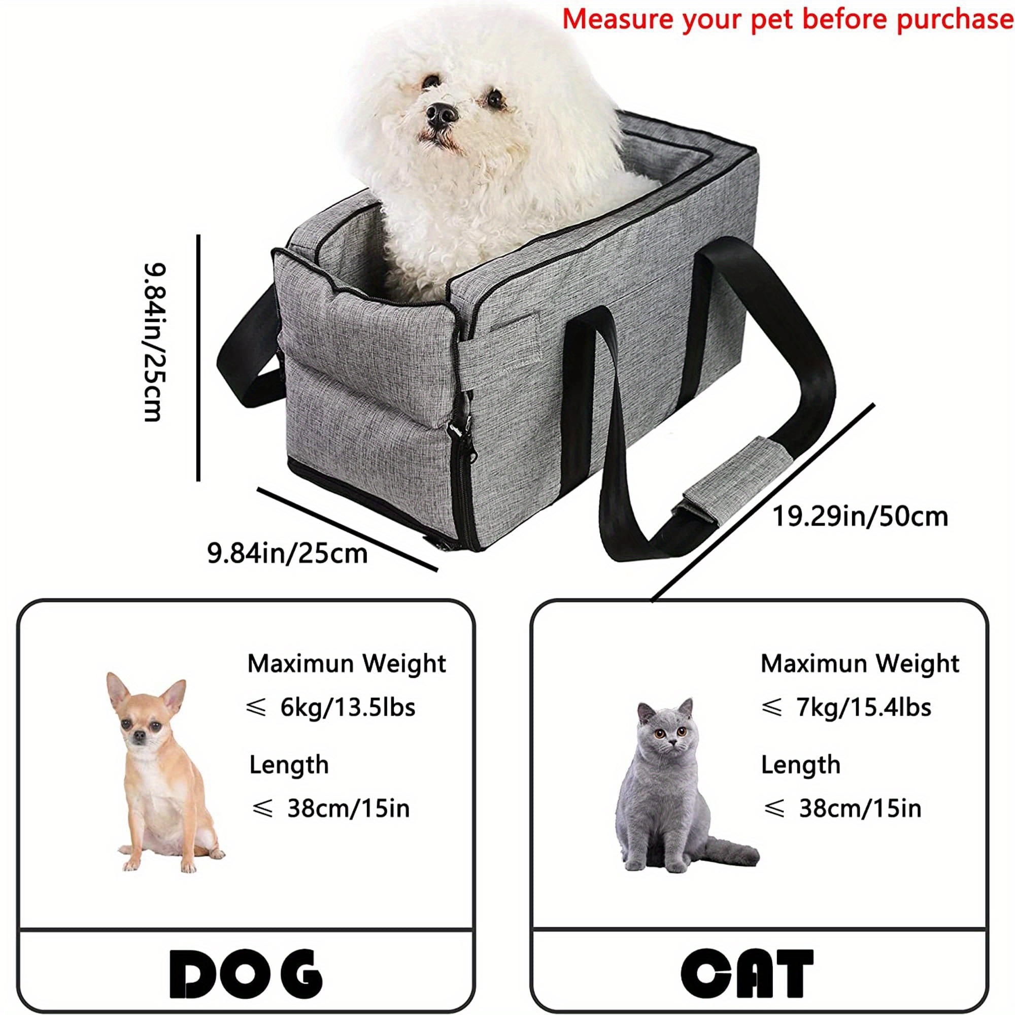 Portable Central Control Car Cat Dog Bed Travel Pet Safety Seat Transport  Carrier Protector Universal Kennel Pet Supplies 