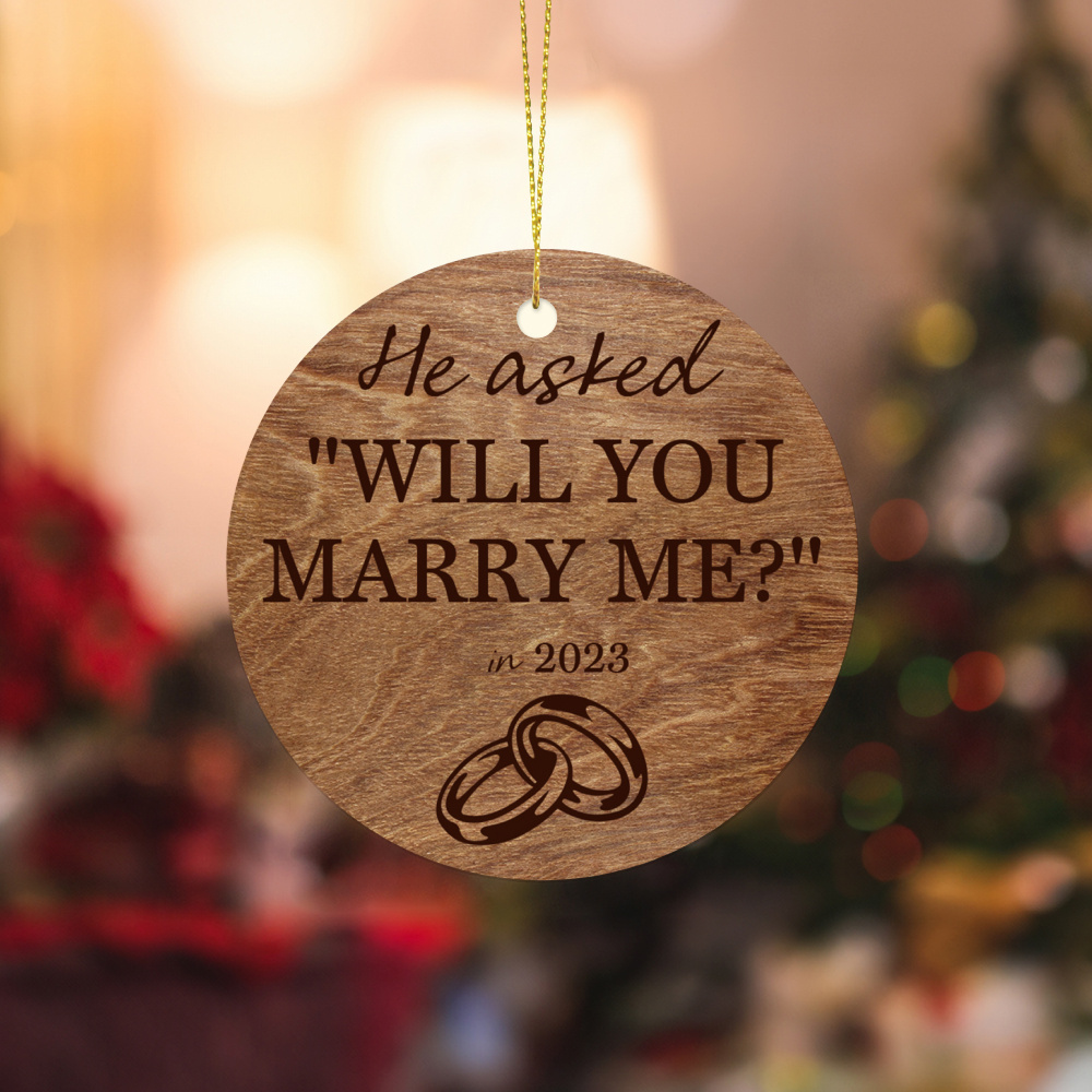 Will you marry sale me christmas ornament