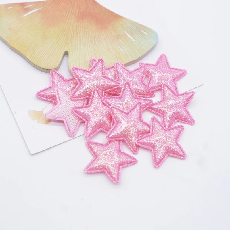 DIY Handmade Colorful Flower Padded Patches, Appliques for Clothes, Sewing  Supplies, Hair Decoration, 5 PCs/Lot