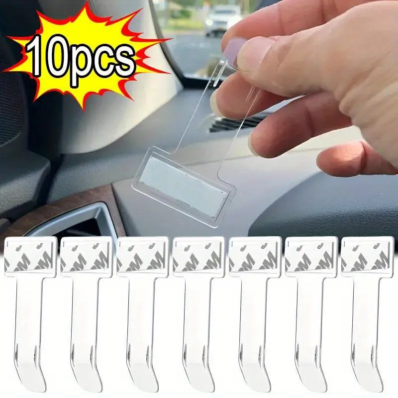10PCS Parking Ticket Clip Auto, Autocollant Pare Brise, Ticket de