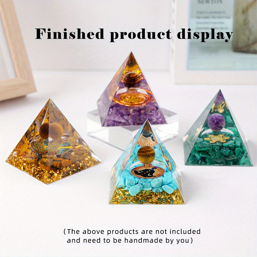 Triangular Pyramid Round Cone Epoxy Mold For For Epoxy Resin 3D