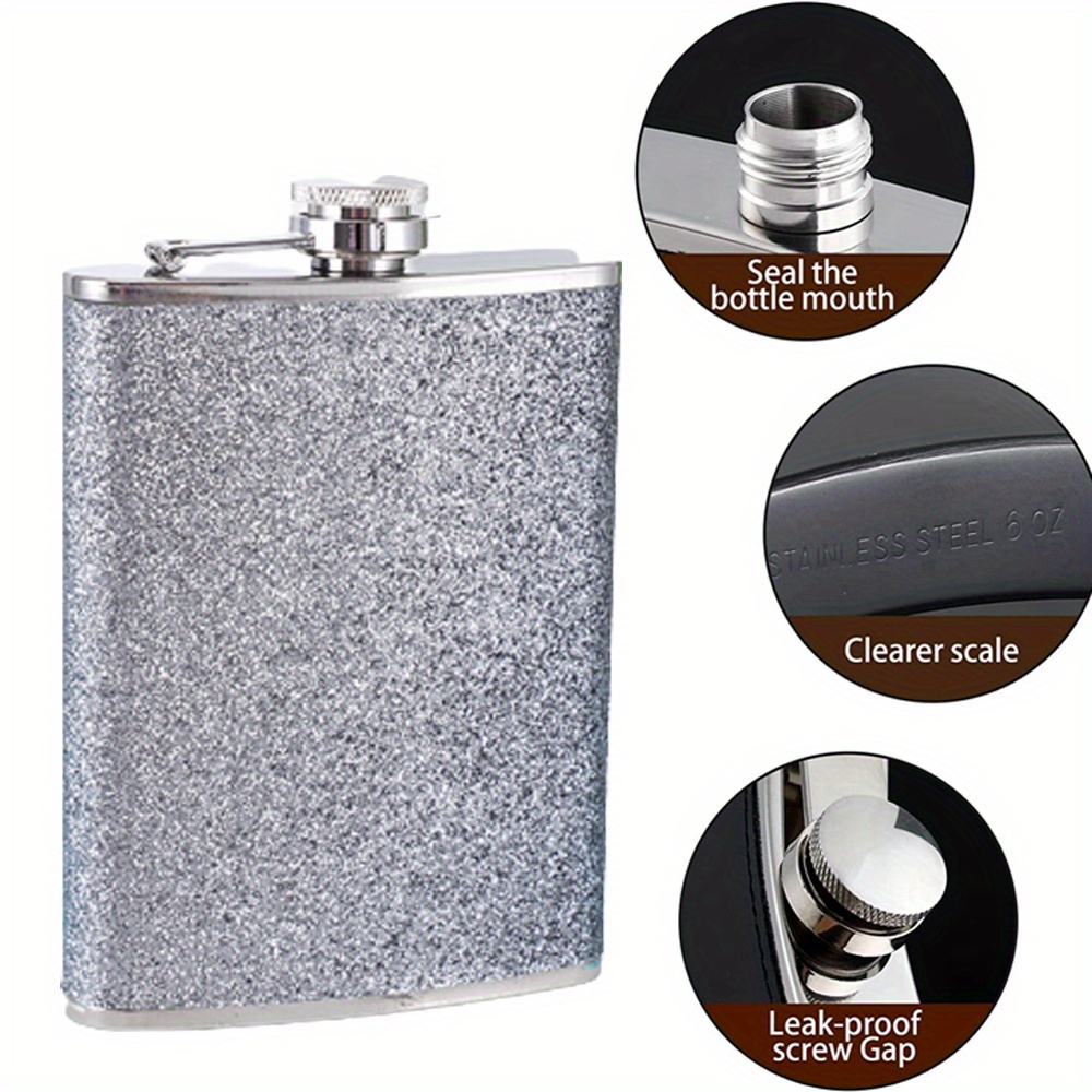 1oz , Hip Flasks For Storing Whiskey,alcohol, Stainless Steel Leak Proof  Liquor Hip Flasks, Rum And Vodka, For Booze Lovers - Buy China Wholesale  Hip Flask $1.2