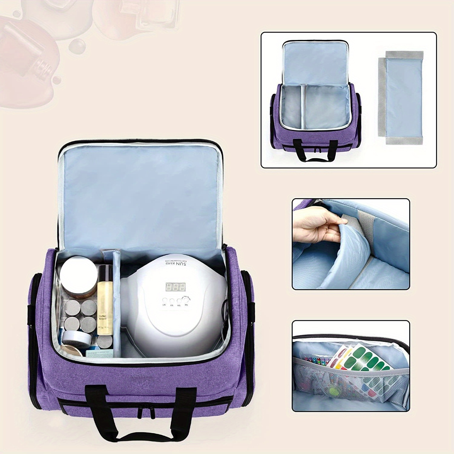 RELAX4LIFE Organizzatore 5 Ripiani Porta Smalti per Unghie, Scaffale  Organizzatore per Smalti, Scaffale per Manicure da