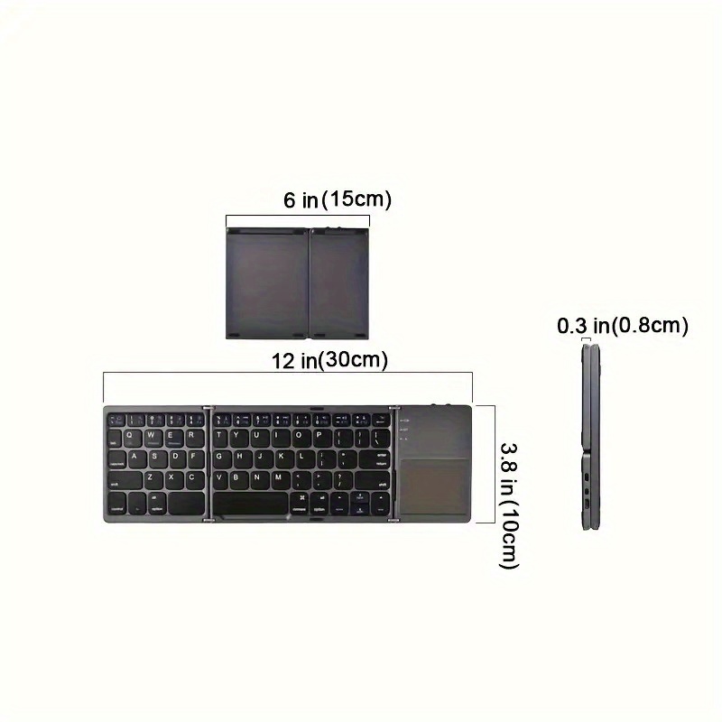 B033 Tastiera Wireless Tripla Computer Ufficio Silenziosa - Temu Italy