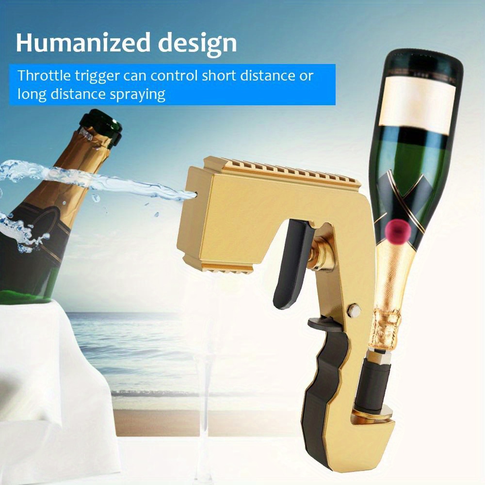 Champagne Gun Beer Gun Wine Dispenser Bottle Beer Ejector - Temu