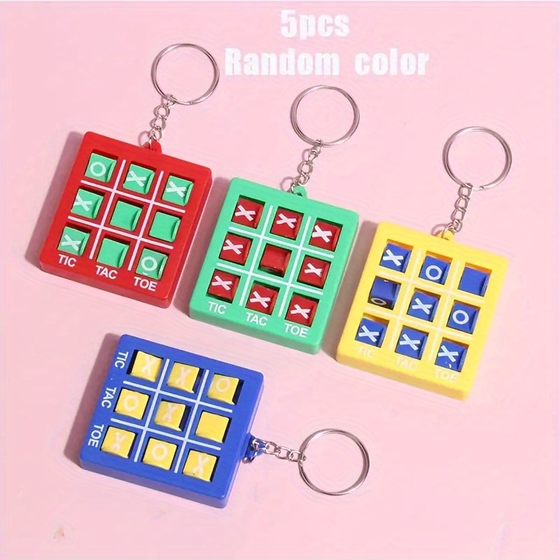 Tic Tac Toe porte-clé très petit Tic Tac Toe Keyring Xs et trousseau Os jeu  trousseau meilleur ami porte-clés amitié porte-clés amis cadeau -   France