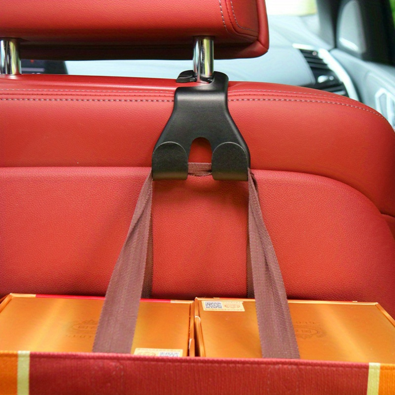 2pcs Car Hook, Seat Back Double Hook, Inside The Car Hook, Hidden Small  Hook, Car Multi-functional Rear Car Phone Stand Hook