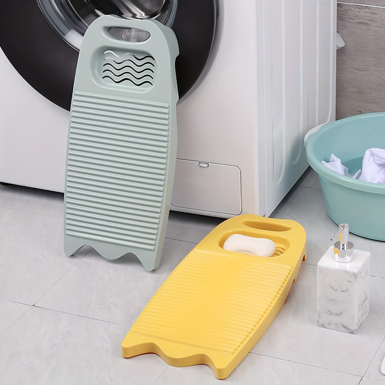 1pc Portable Laundry Washboard, Non Slip Washboard, Plastic Hand Washing  Board, Underwear Washboard, Mini Laundry Wash Board, Clothes Washing Tool,  La