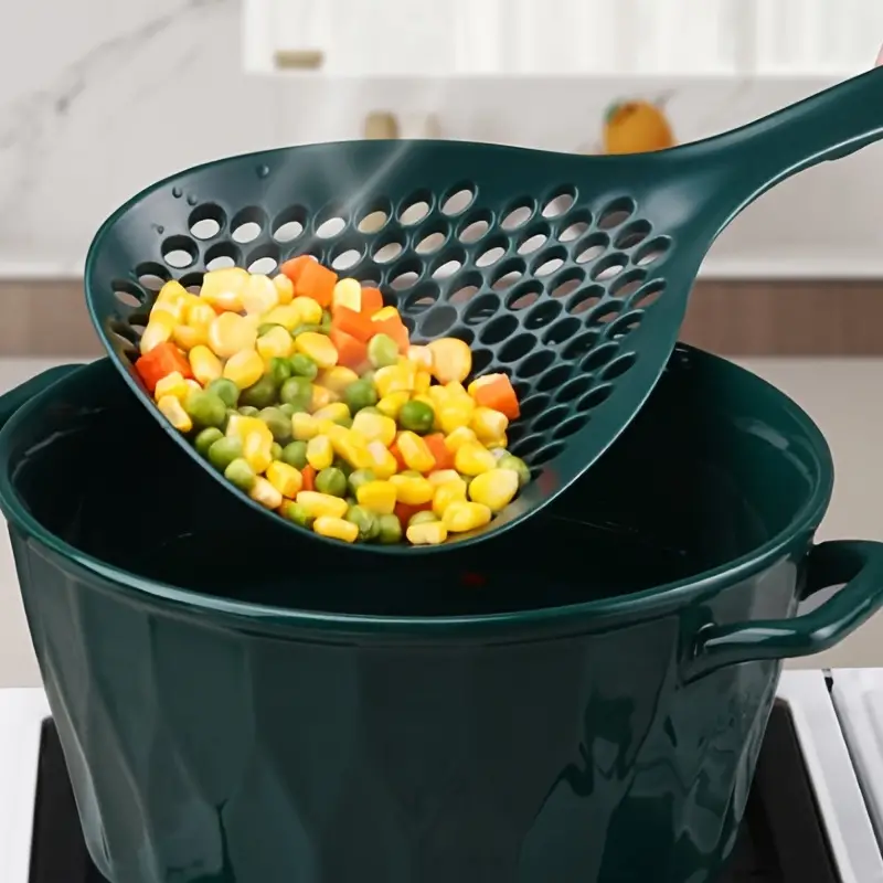 High Temperature Resistant Colander With Long Handle For Outdoor