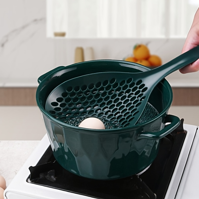 High Temperature Resistant Colander With Long Handle For Outdoor