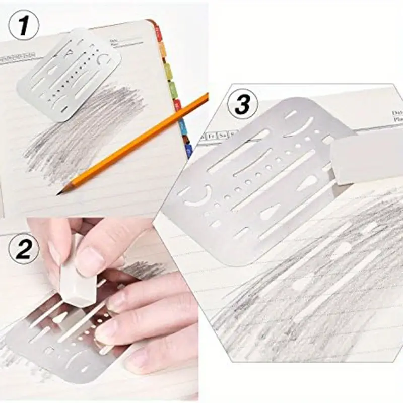 Eraser Shield Eraser Template Drafting Metal Erasing Shield - Temu