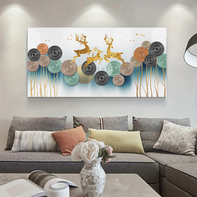 Cuadros abstractos en lienzo de pared para sala de estar