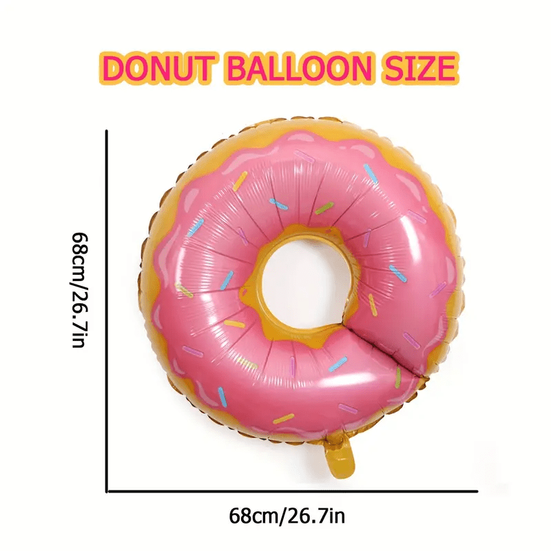 9pcs, Candy Donut Foil Balloon Set, Birthday Party Decor, Holiday Decor,  Carnival Decor, Graduation Decor, Donut Theme Party Decor, Home Decor,  Summer