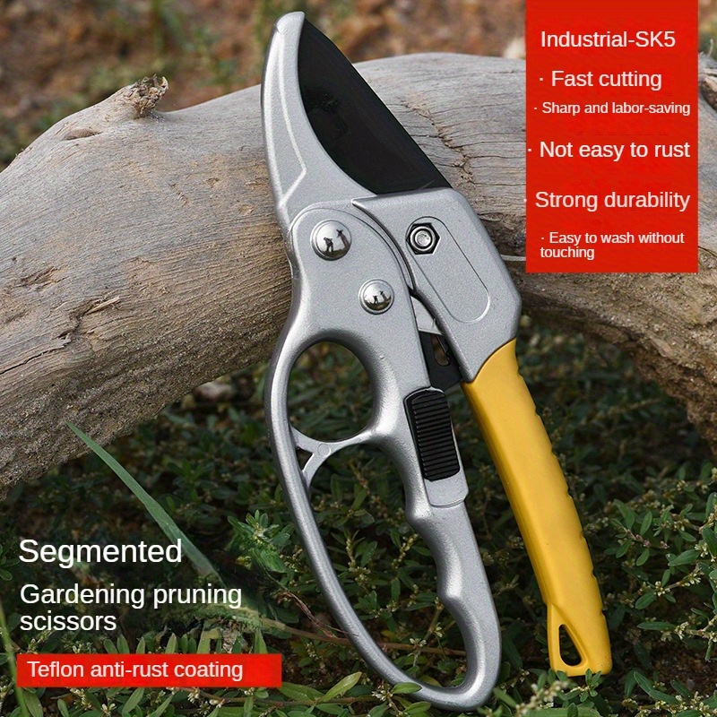 Professional Pruning Shears, Gardening Scissors, Hand Pruners, Garden  Clippers, Heavy Duty Tree Trimmers, Adjustable Shear Range, Safety Lock -  Temu