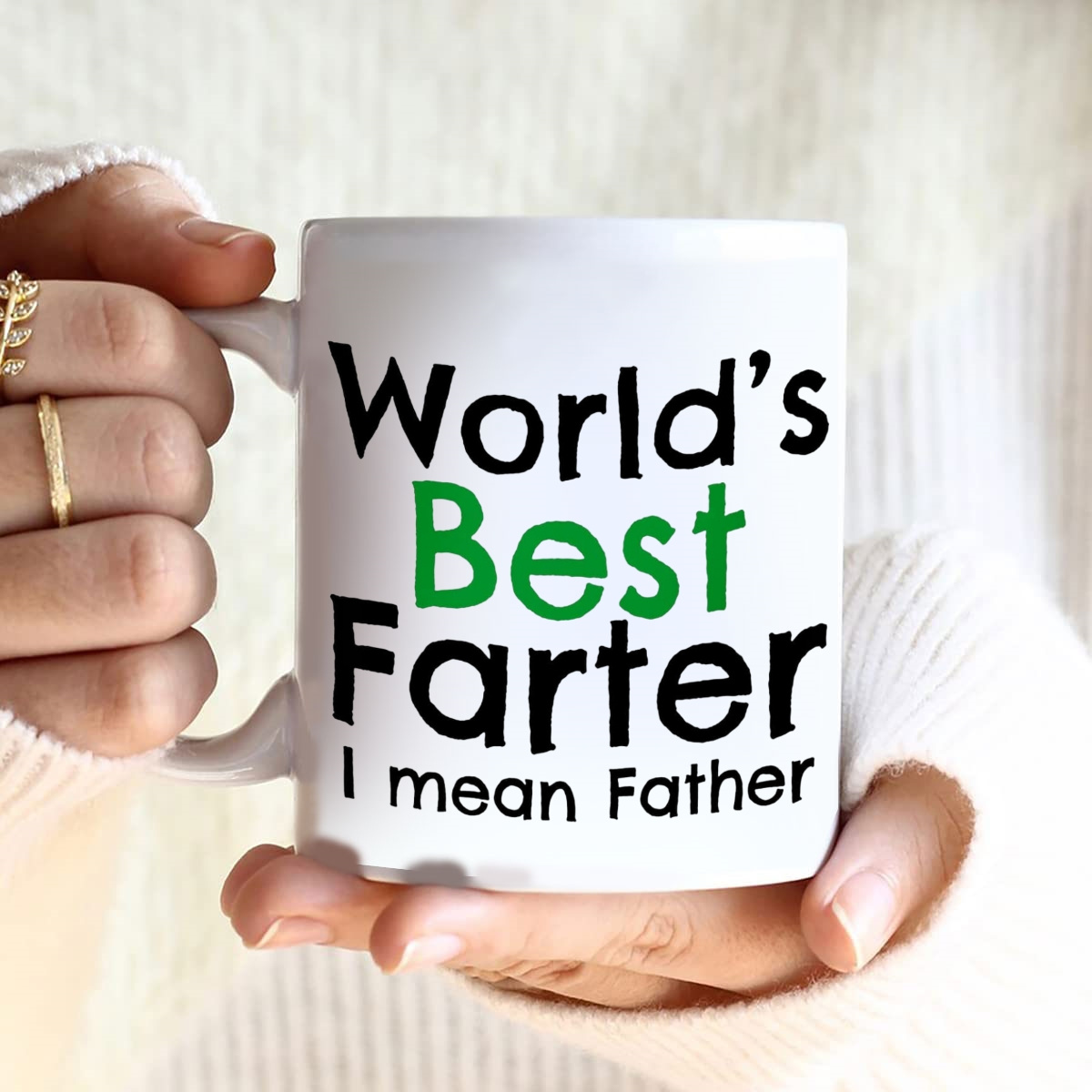 Worlds best farter ~ mean father ~ Fathers Day Gift ~ Dad Mug ~ Dad  Birthday ~ Dad Coffee ~ Gift for Dad ~ first fathers day by the T bird :  : Home & Kitchen