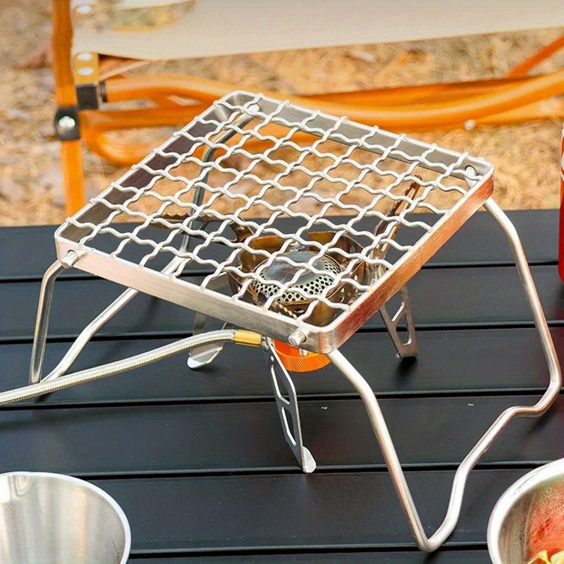 Portable Folding Stove Stand Mini Stove Frame Bbq Grill Rack - Temu