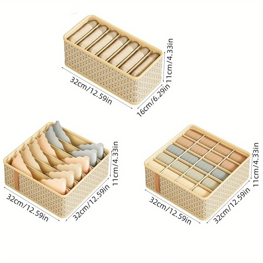 1pc partition storage   sock storage box drawer type multifunctional household organizing box details 2