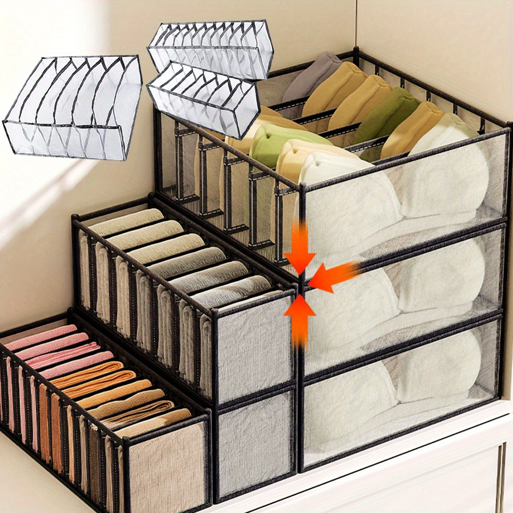 Underwear Drawer Organizers Foldable Closet Clothes Dividers