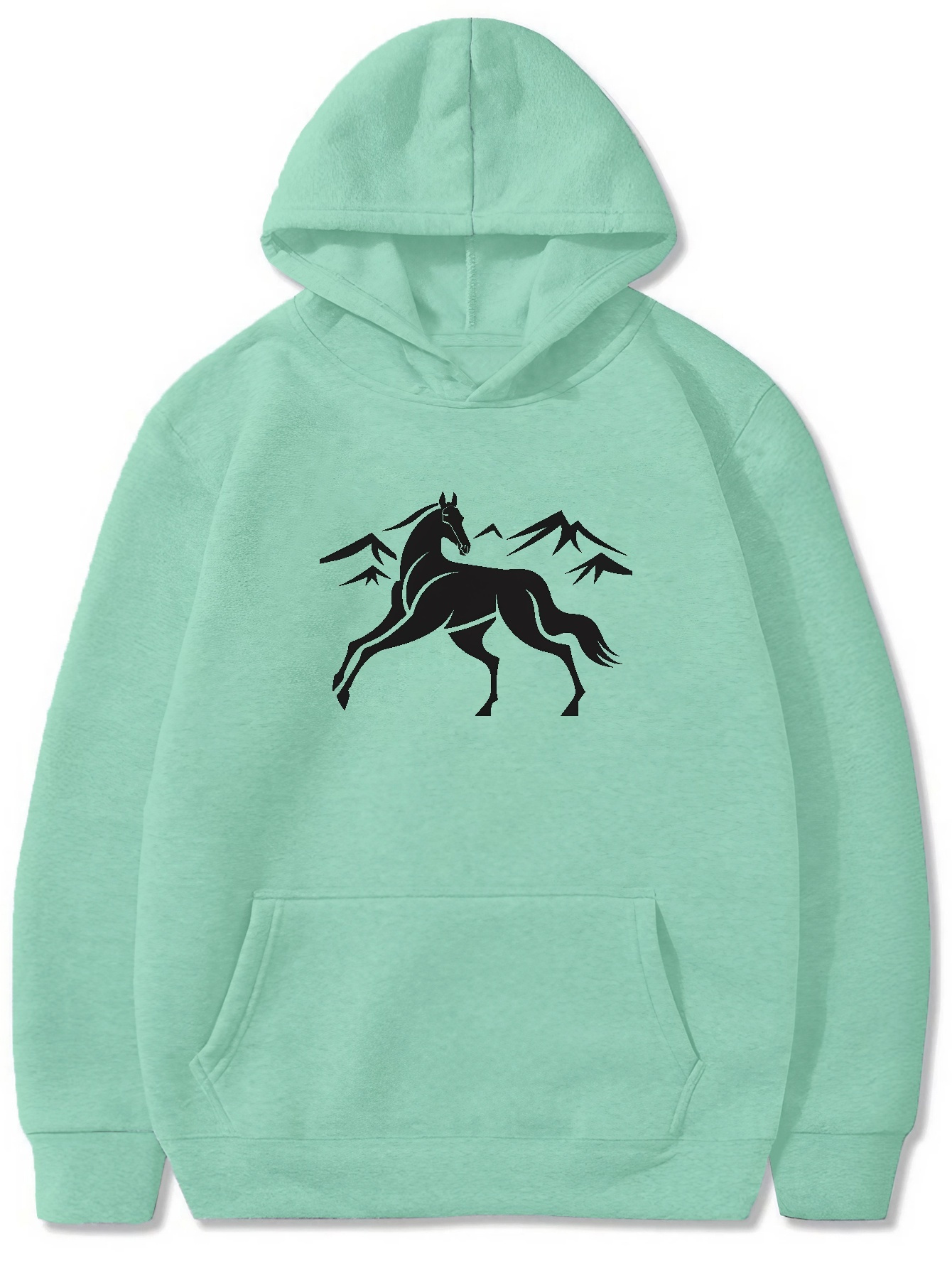 Sudaderas Capucha Manga Larga Hombre Estampado Caballos Temu Chile