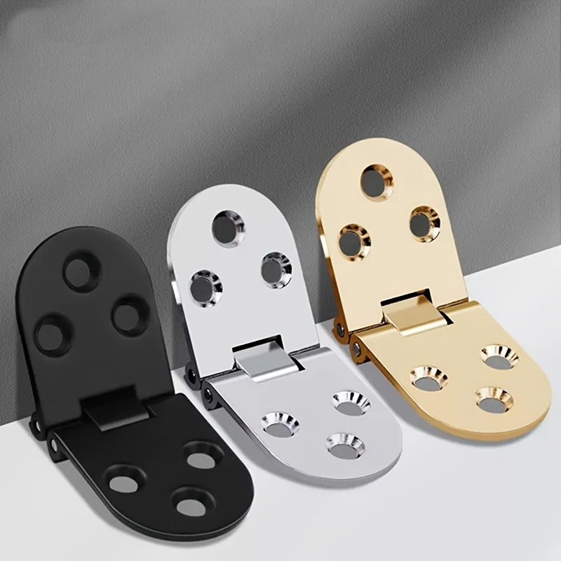 180 Degree Plane Folding Table Hinge Cabinet Door Hinges Flat Furniture  Fittings Hardware Accessories Hinges (Color : White-Fruit peach5)