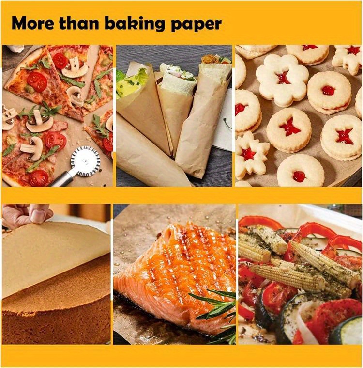 Parchment Paper Baking Sheets Non-stick Precut Baking Parchment Baking  Paper Will Not Curl Burn Wax Paper Kitchen Stuff Kitchen Accessories Baking  Supplies Halloween Christmas Party Favors - Temu