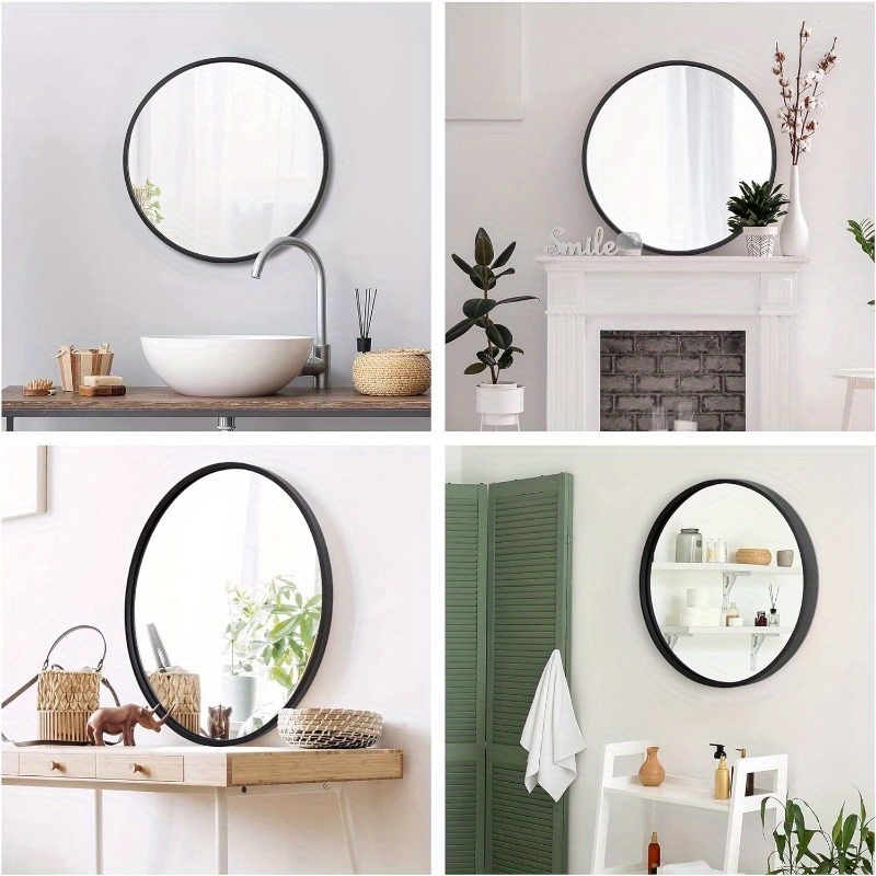 Specchio Rotondo Specchio Circolare Specchio Parete Cornice - Temu