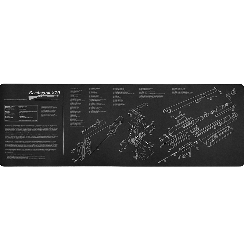 Heavy Duty Rubber Mat w/ Diagrams Mouse Pad
