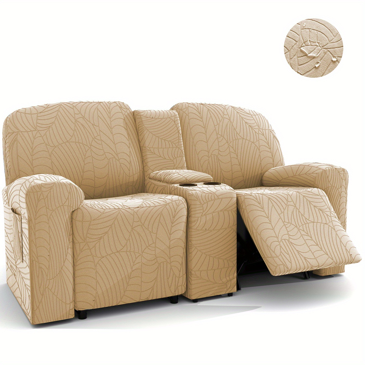 Sectional couch best sale covers with recliners