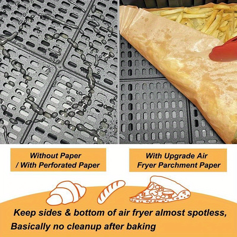 Disposable Airfryer Baking Paper Liner Rectangle Waterproof